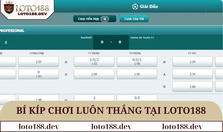 Thể Thao LOTO188 3 Bí kíp chơi luôn thắng tại LOTO188