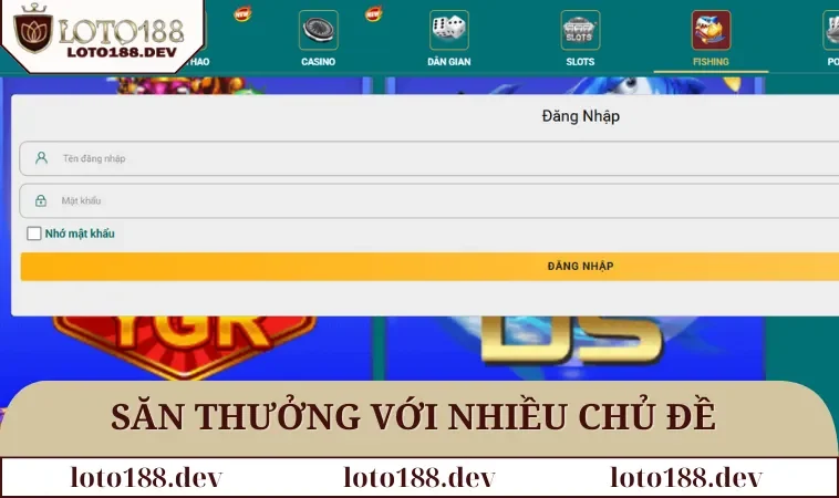 Bắn cá LOTO188 2 Săn thưởng dưới biển với chủ đề cổ điển